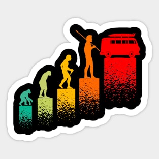 Evolution Camping Car idee cadeau campeur Sticker